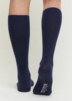 Cashmere knee socks