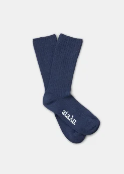 Cashmere rib socks