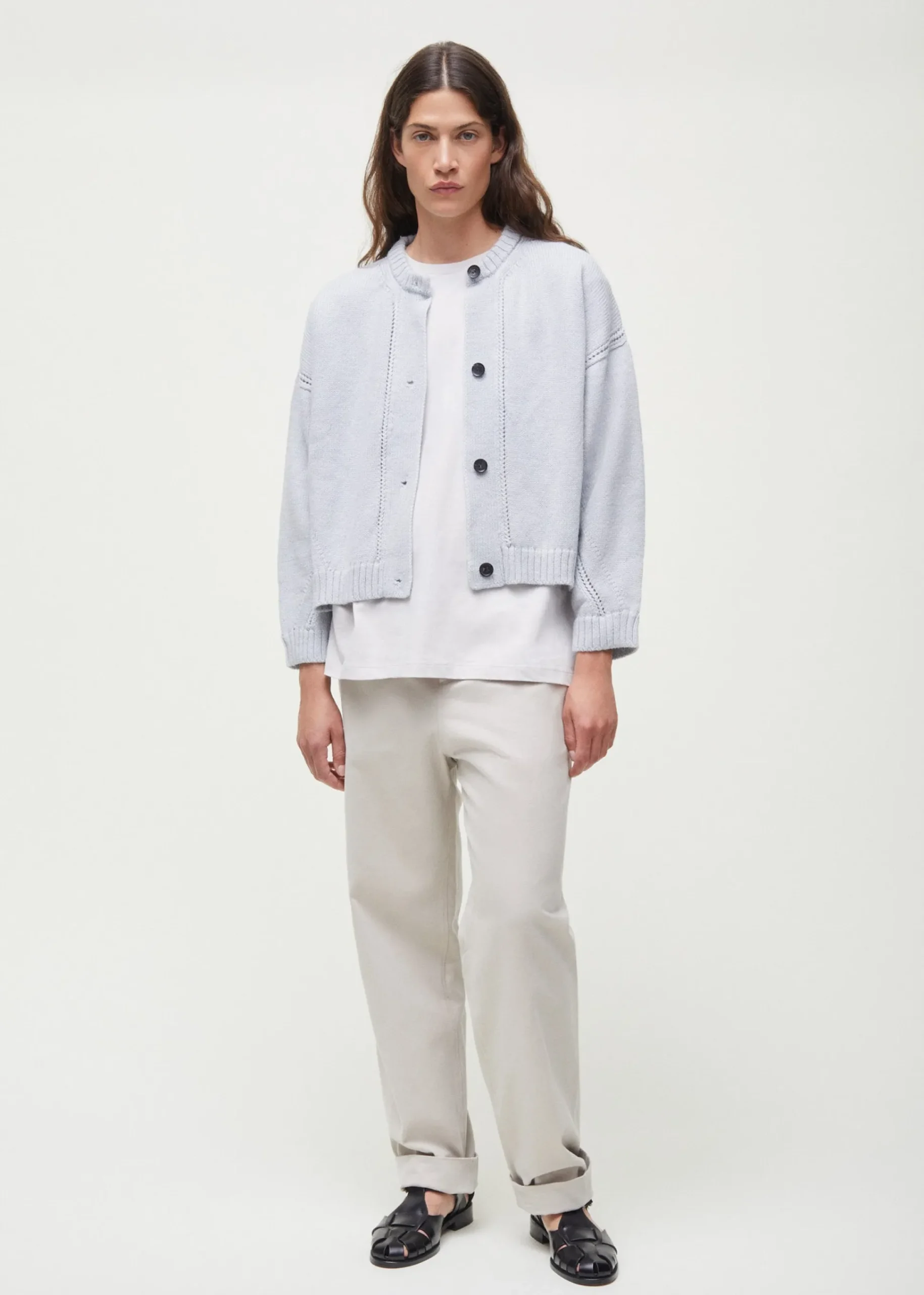Coban llama wool cardigan