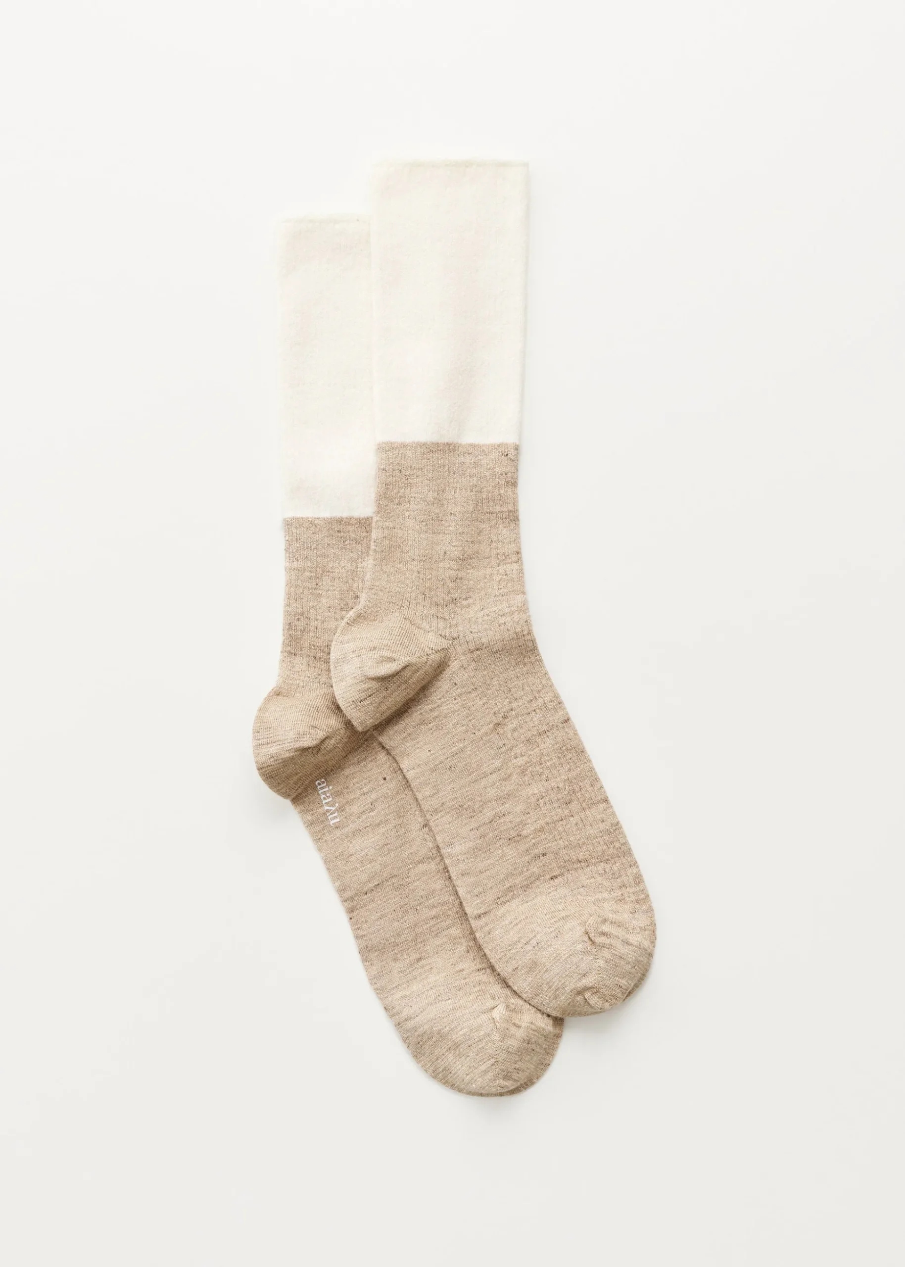 Linen rib socks
