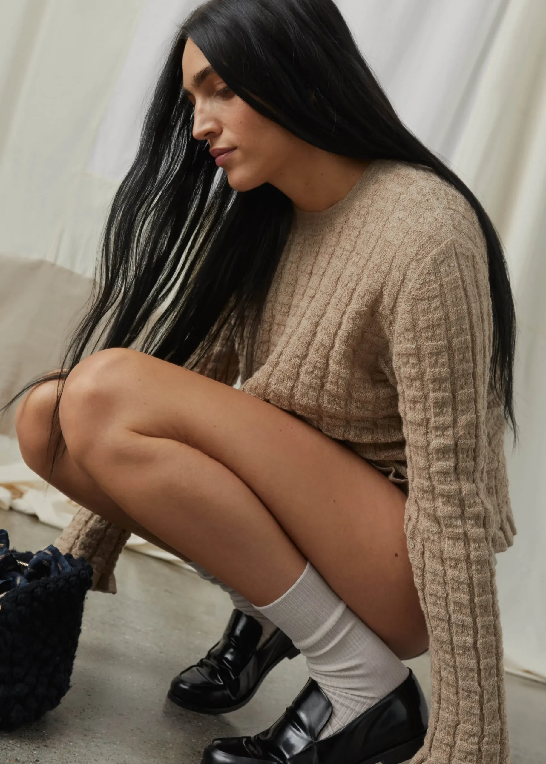 Mirja llama wool blouse