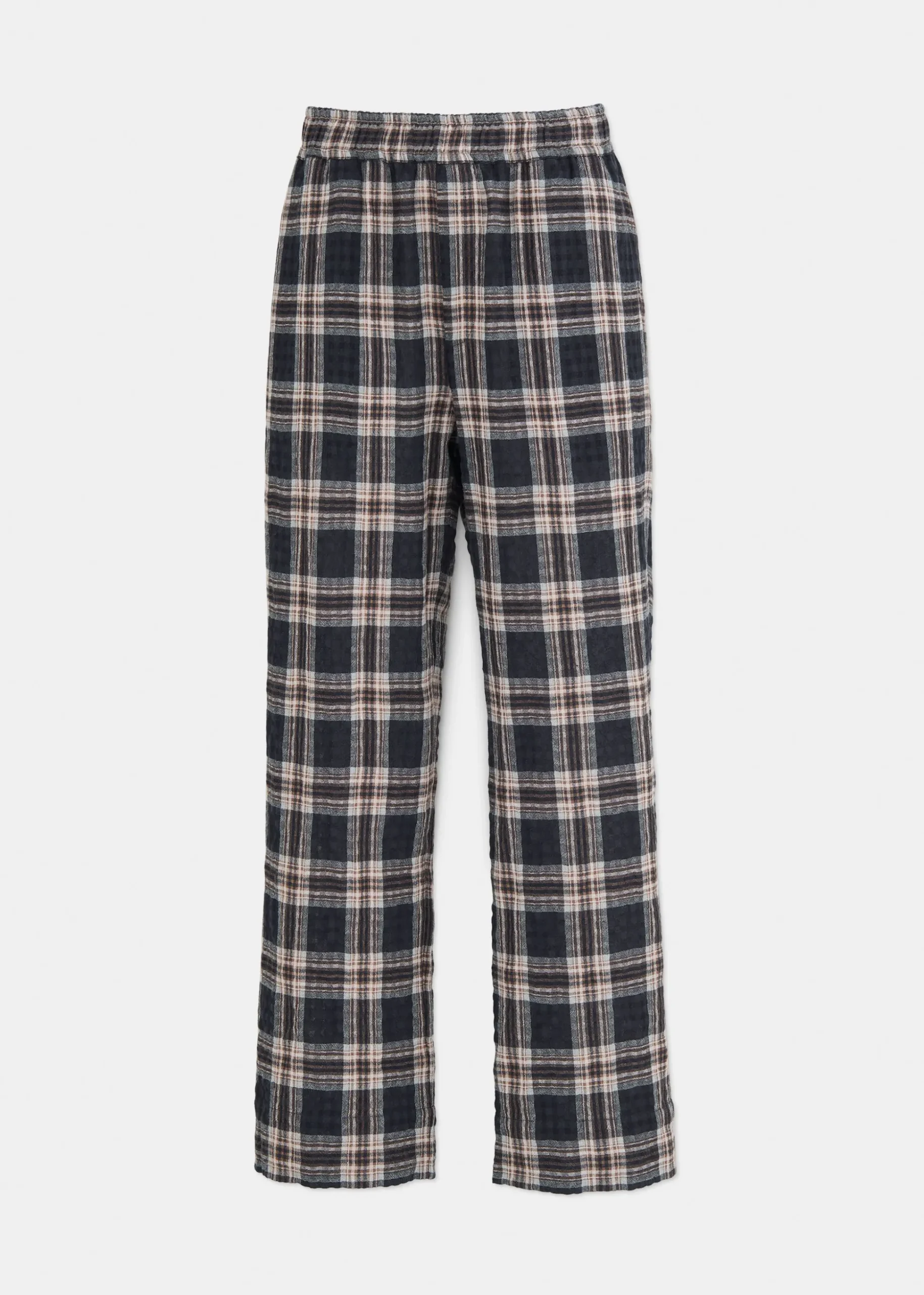 My pant checked wool