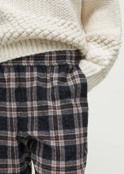My pant checked wool