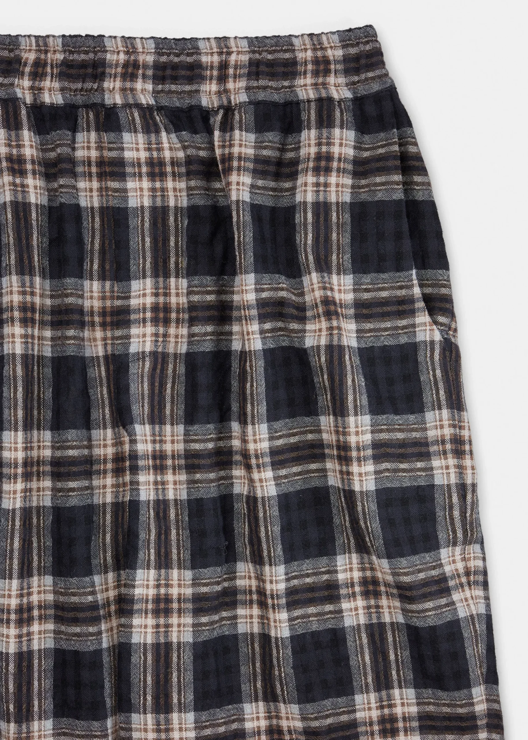 My pant checked wool