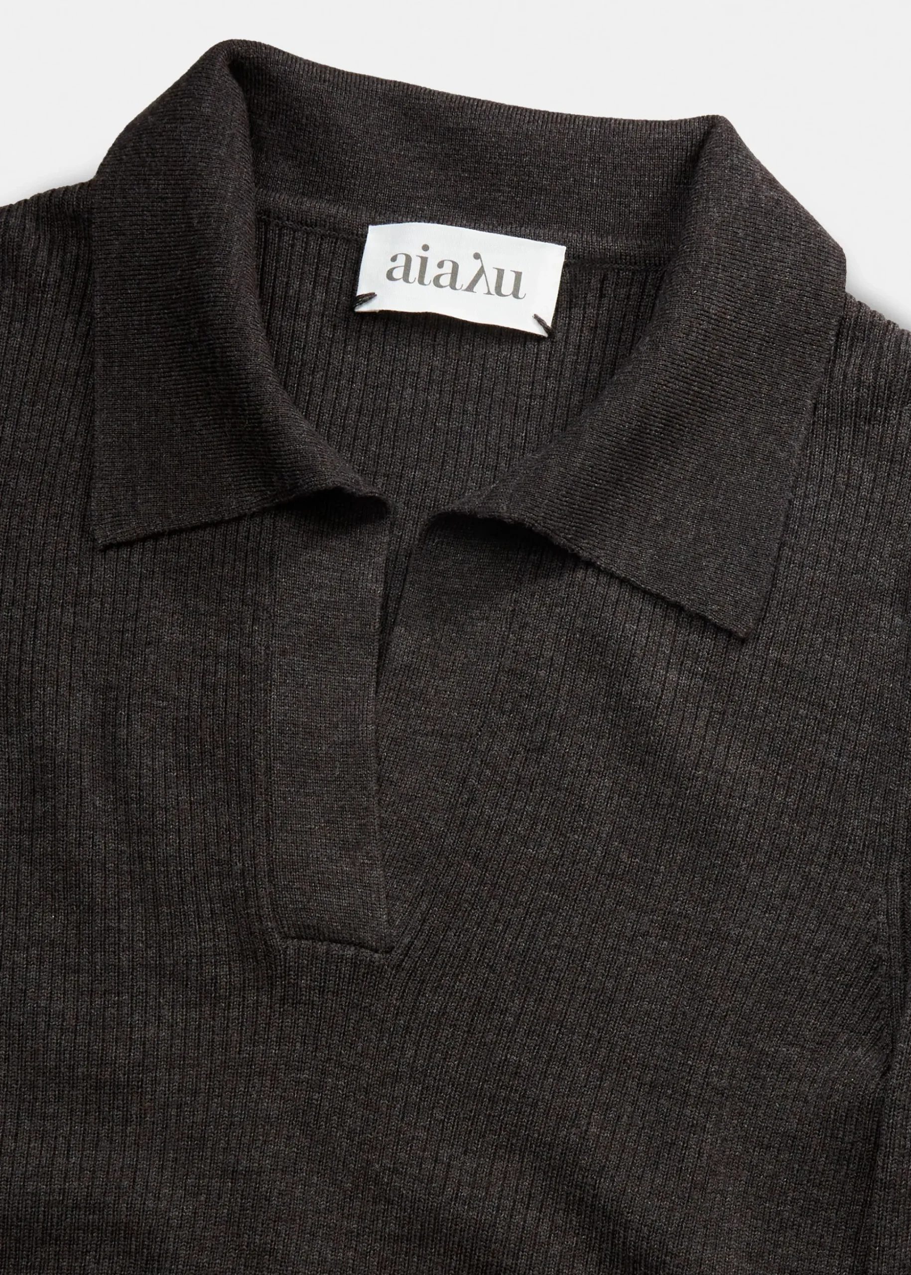 Noa merino wool polo blouse