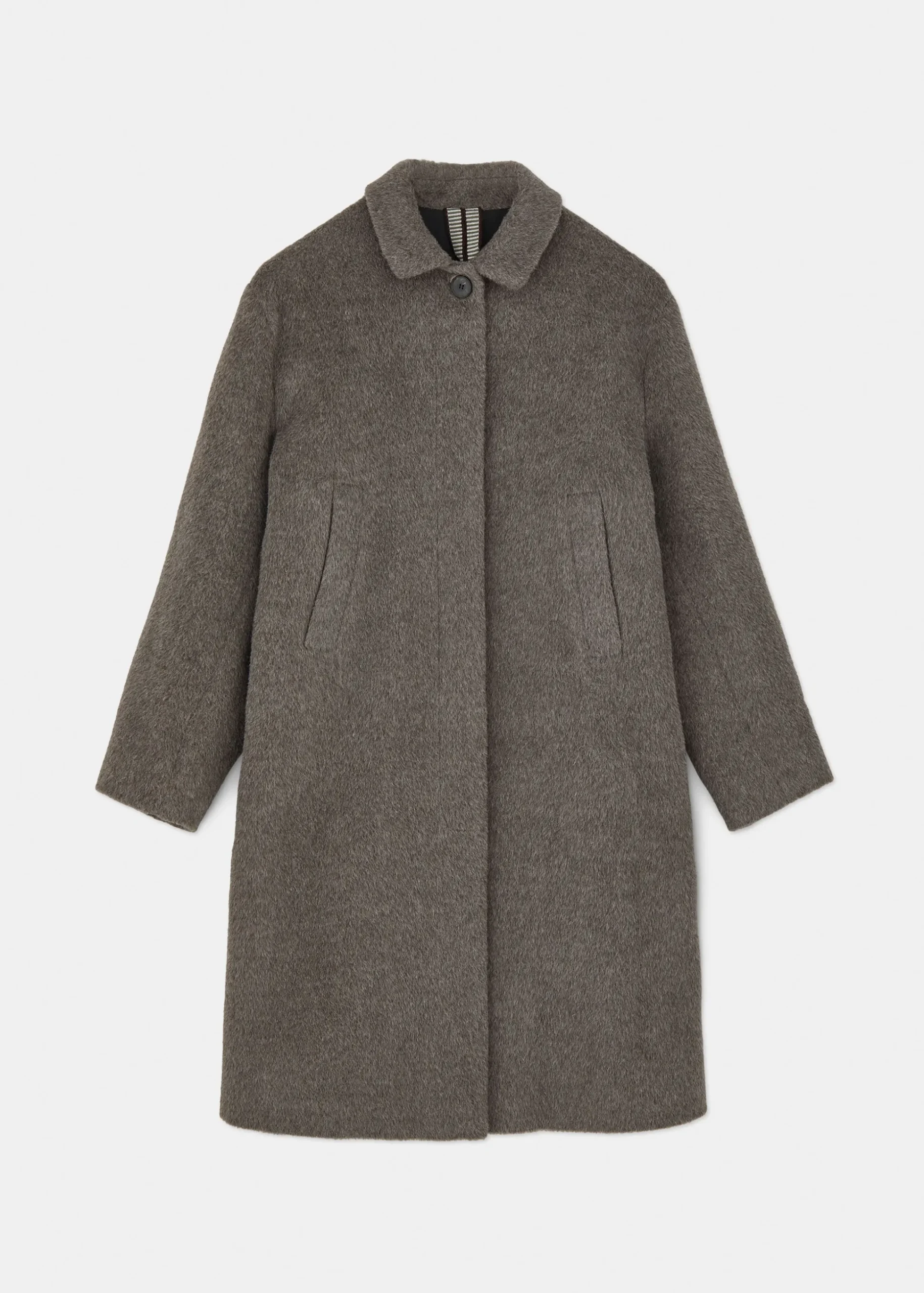 Noor llama wool coat
