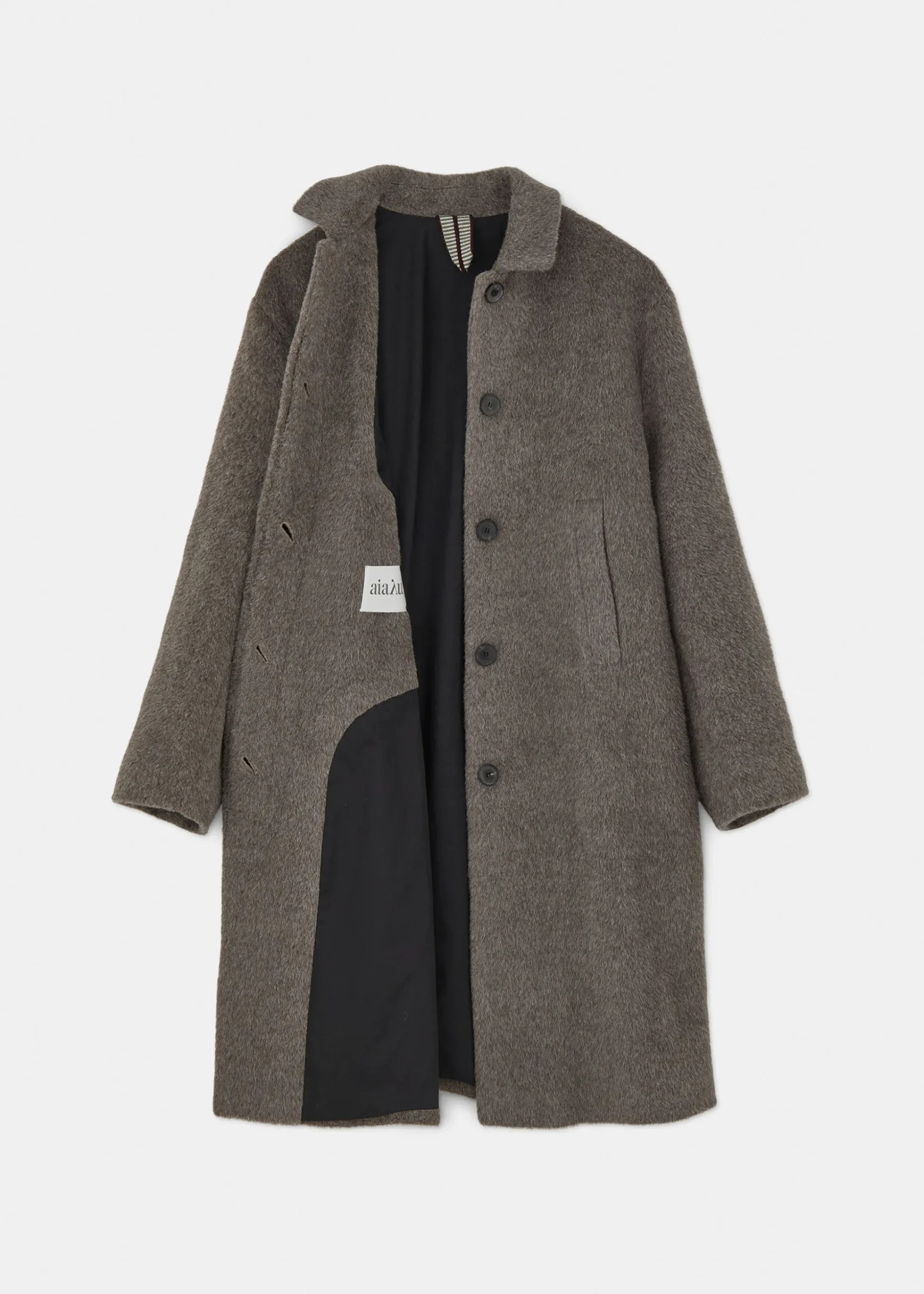 Noor llama wool coat