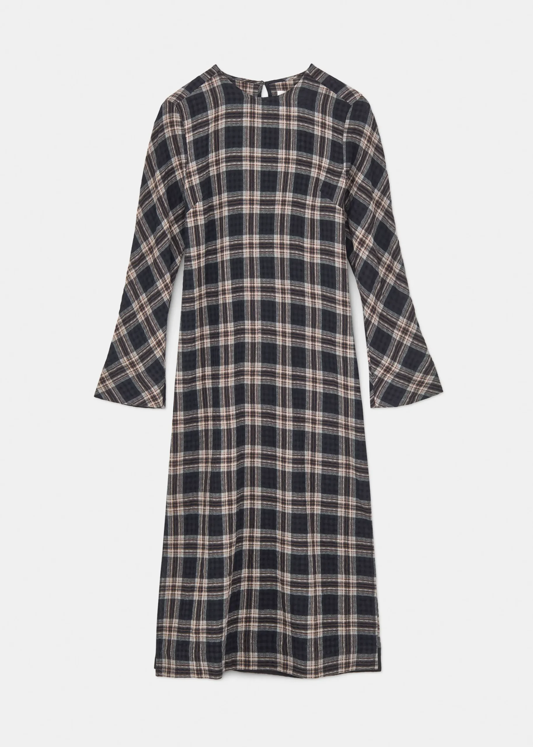 Novia dress checked wool