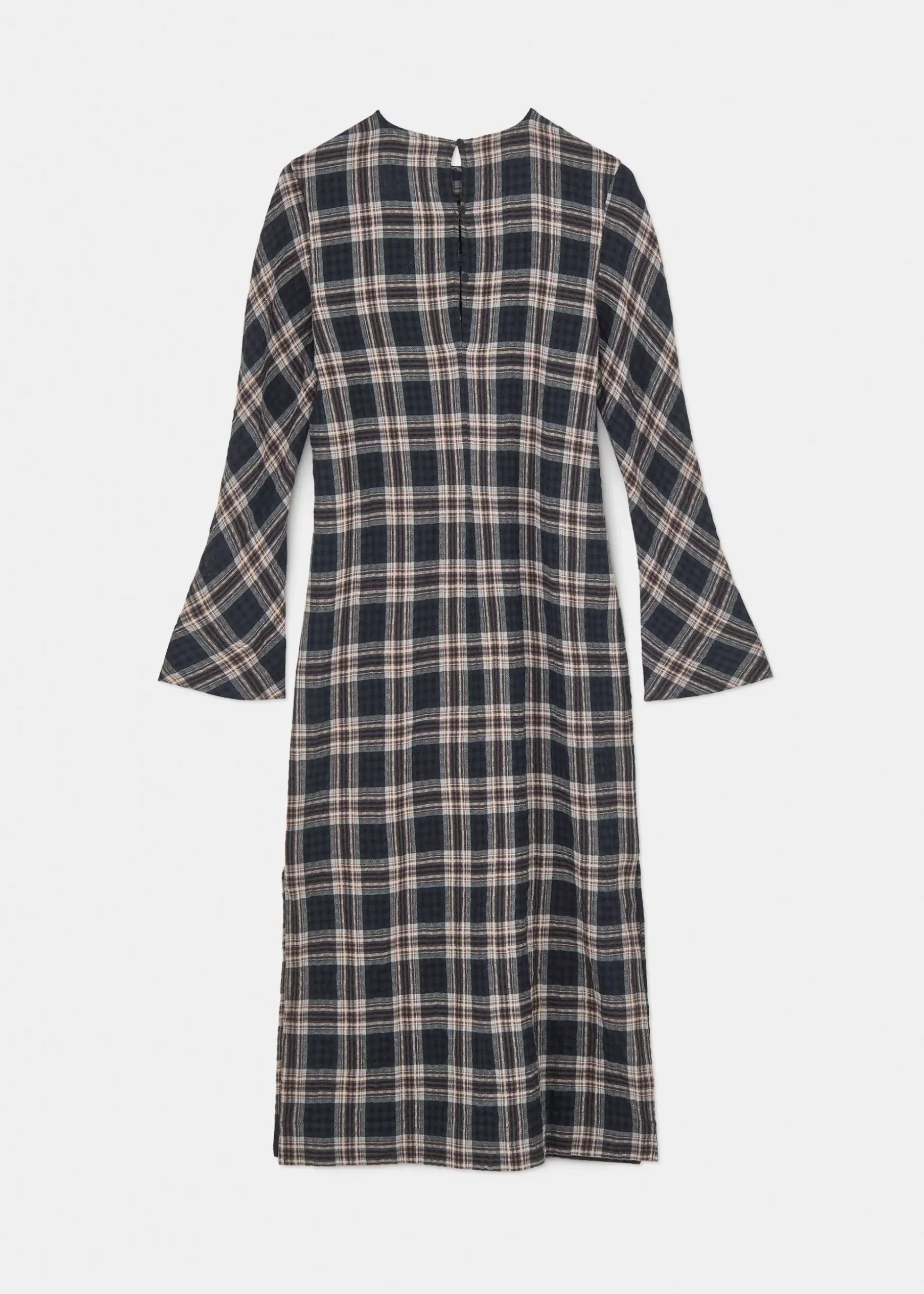 Novia dress checked wool