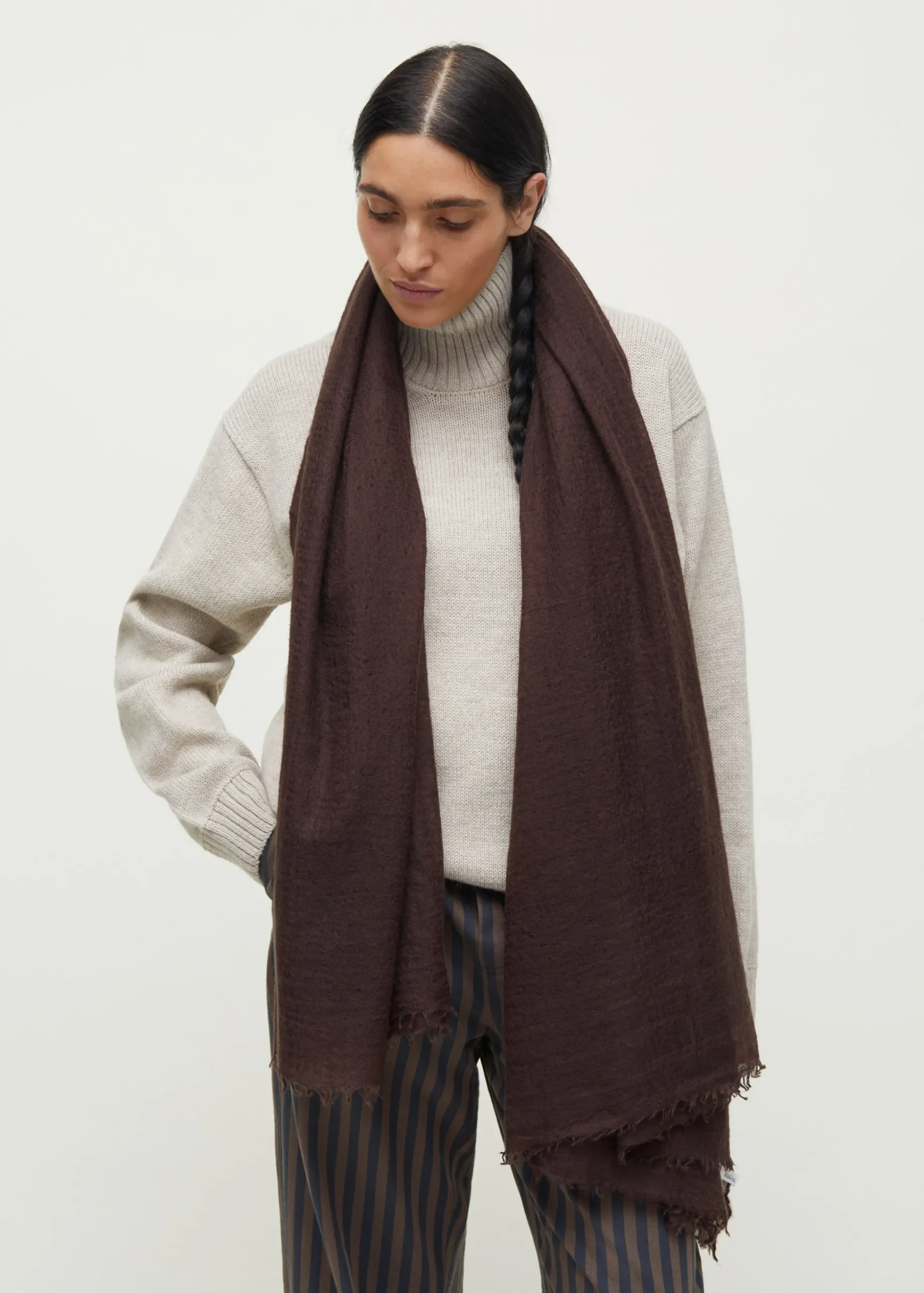 Poon scarf - pure cashmere