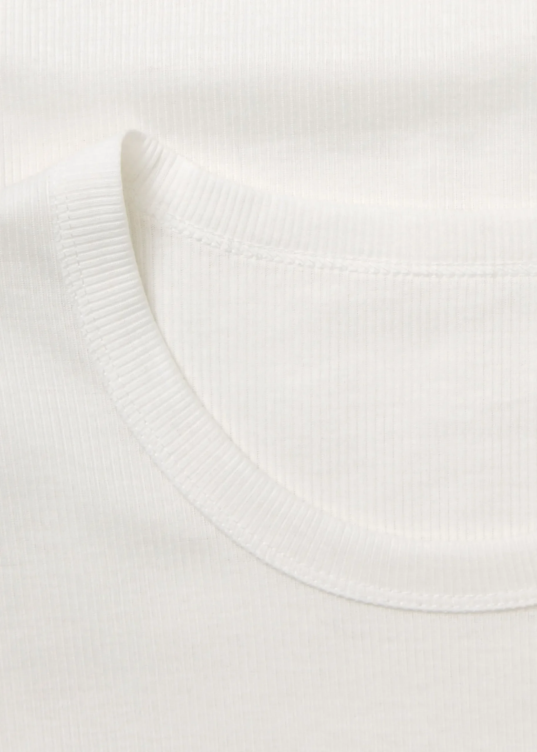 Rib long sleeve tee