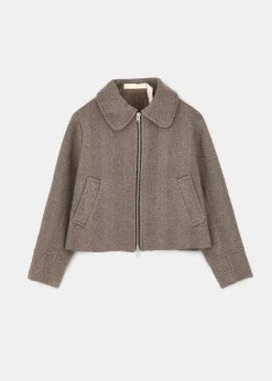 Short wool jacket