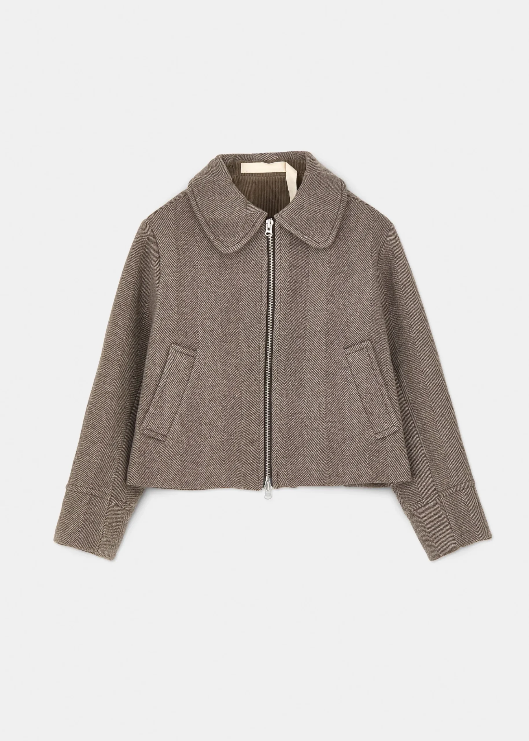 Short wool jacket