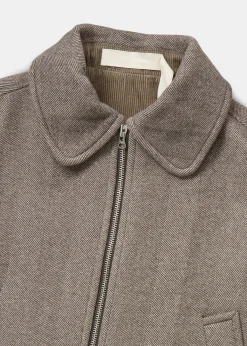 Short wool jacket