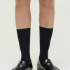 Wool rib socks