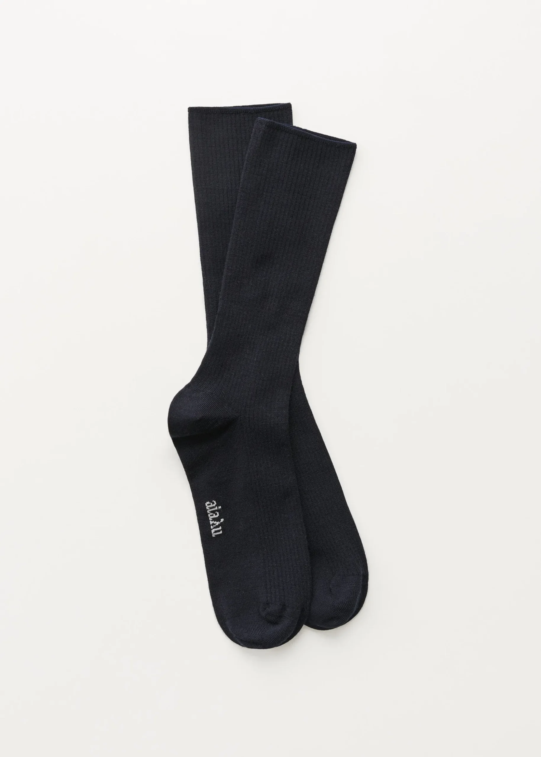 Wool rib socks
