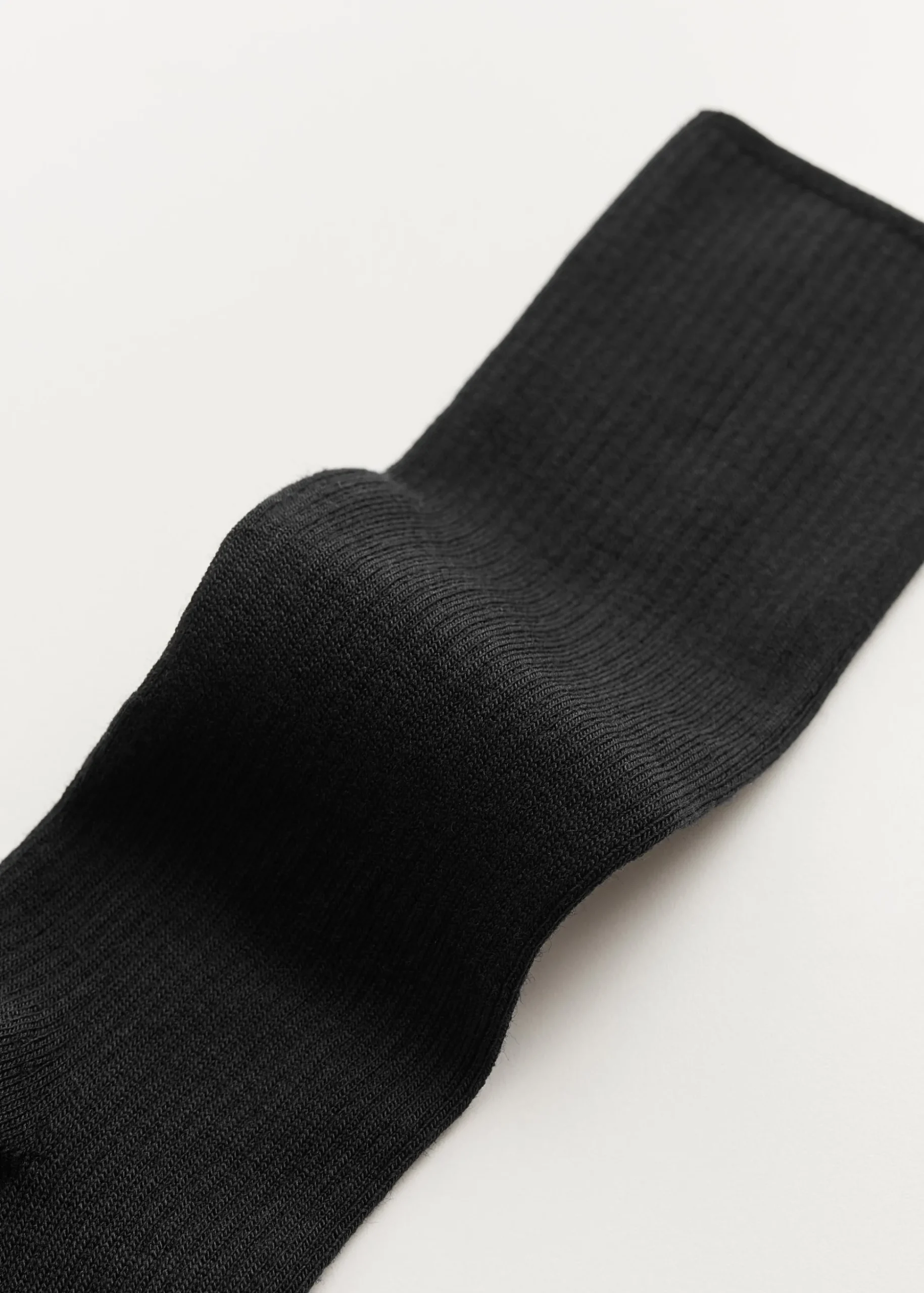 Wool rib socks