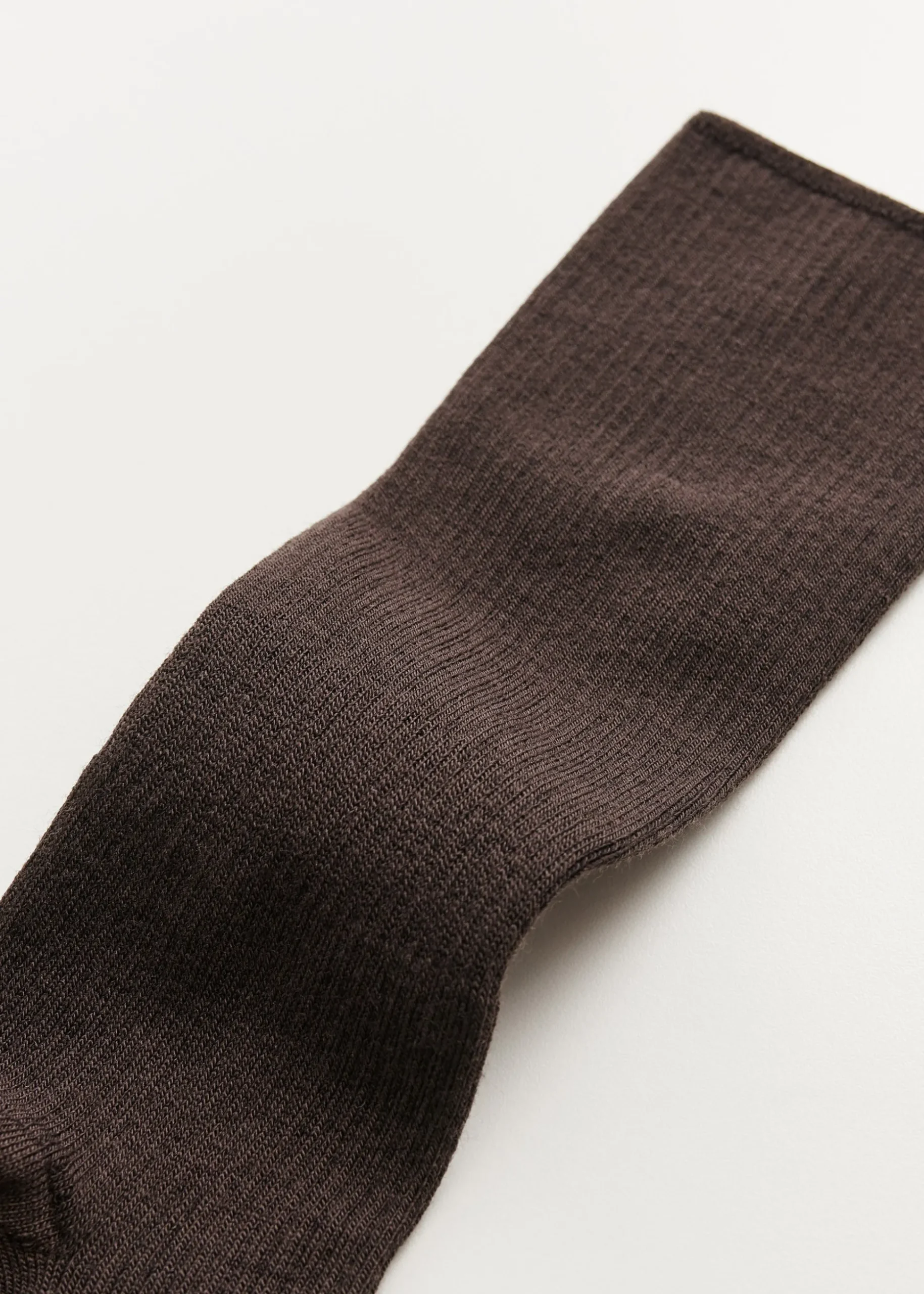 Wool rib socks