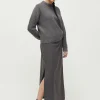 Wrap skirt fine wool