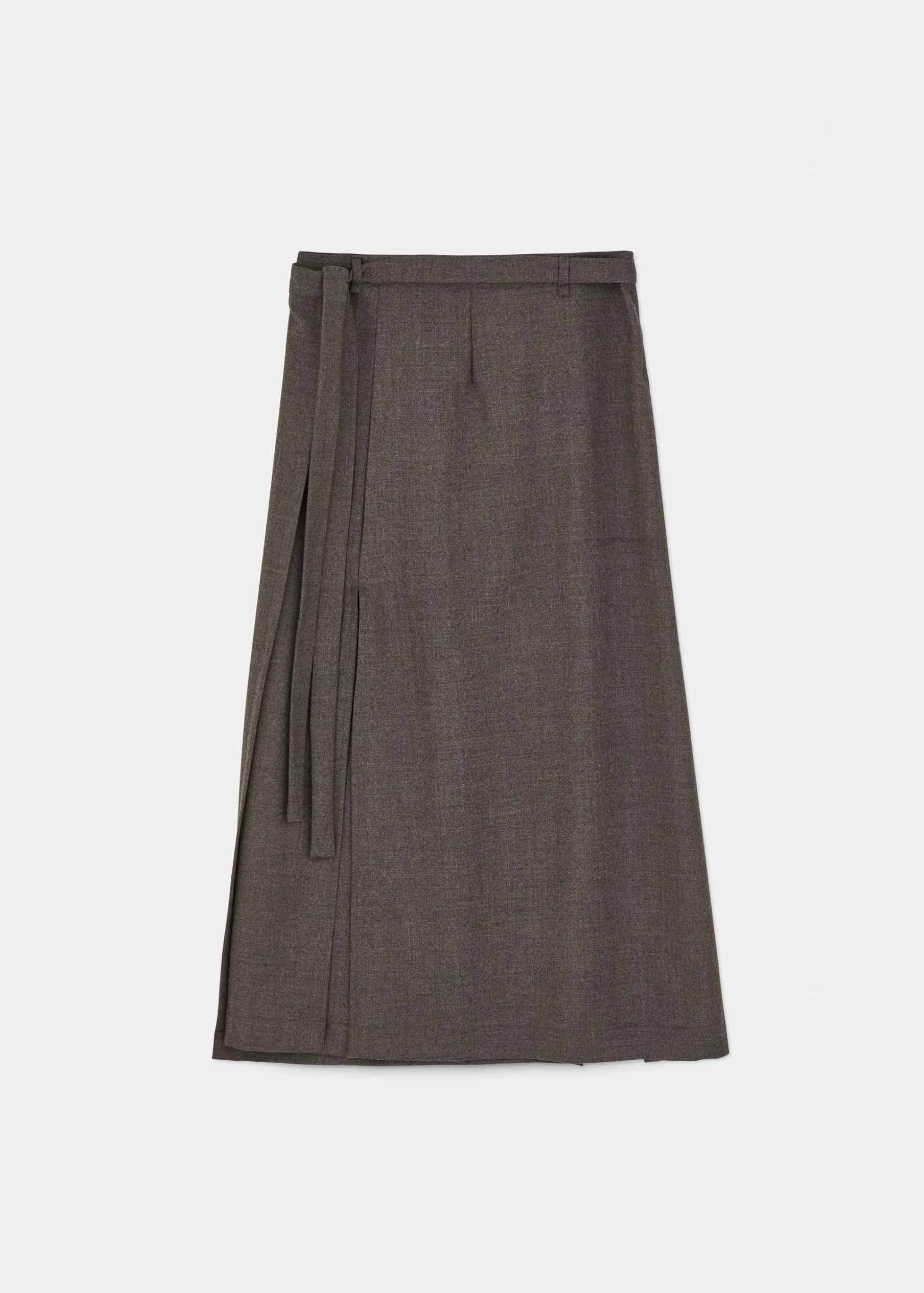 Wrap skirt fine wool