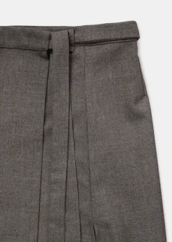 Wrap skirt fine wool